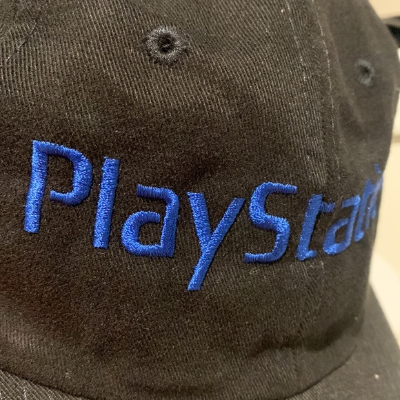 Nissan Cap PlayStation Black w/ Blue Lettering - Picture 6 of 7